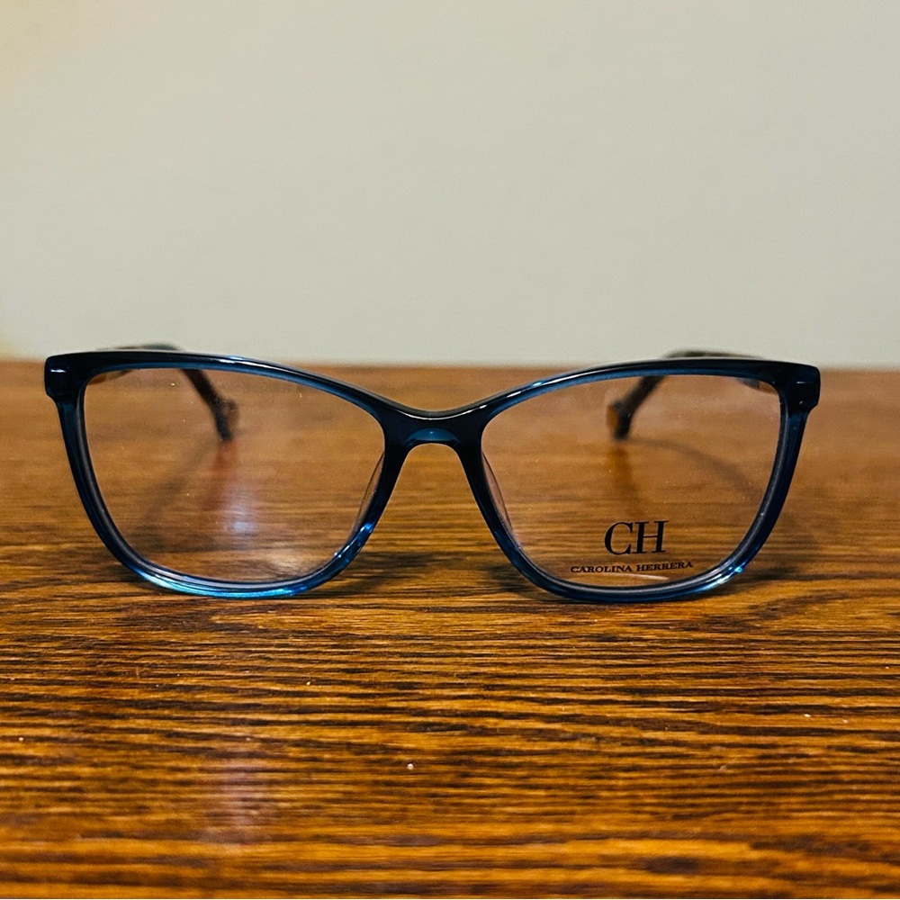 Carolina Herrera Transparent Blue Frames VHE 761K